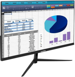 Монитор 23.8" ExeGate ProSmart EZ2400 EX299031RUS (IPS LED Grade A+, FHD, 1920x1080@75Гц, 16:9, 250cd/m2, 1000:1, 178°/178°, 3-5ms, D-Sub, HDMI, FreeSync, Flicker-free, Low Blue Light, кабель HDMI 1.5м, VESA, регулировка наклона (tilt), черный)