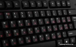 Клавиатура Sven KB-S300 black (USB) (SV-0157560) (проводная, USB, 104 кл., влагоустойчивая конструкция, комфортный, тихий и четкий ход клавиш)
