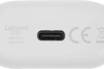 Наушники Lenovo QT83, Bluetooth, вкладыши, белый