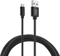 Кабель Buro micro USB (m) -  USB (m),  1м,  2.4A,  черный [bu-microusb-1m]