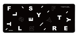 Коврик для мыши A4TECH FStyler FP75 (XL) черный/белый, ткань, 750х300х2мм [fp75 black]