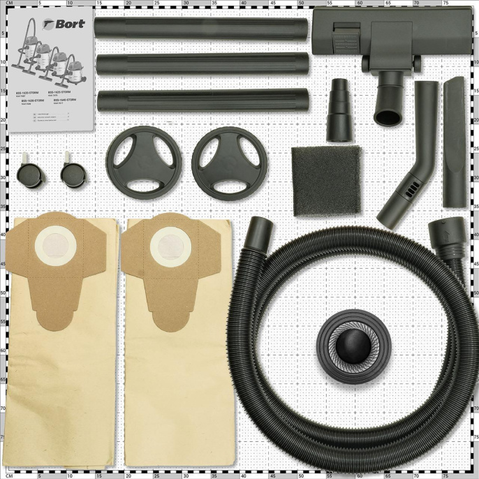 Строительный пылесос Bort BSS-1640-Storm,  синий [93417517]