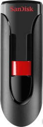 USB Flash SanDisk Cruzer Glide 32GB Black SDCZ600-032G-G35  32 ГБ, USB 3.2 Gen 1 Type-A (5 Гбит/сек), выдвижной разъем, пластик, скорость 100/20 МБ/с, цвет черный