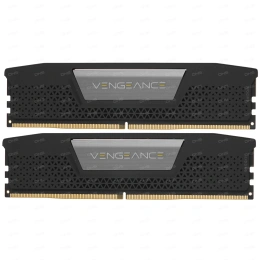 Модуль памяти CORSAIR Vengeance Black CMK32GX5M2B6000C38 32GB 6000МГц DDR5 CL38 DIMM Kit of 2x16GB XMP 3.0