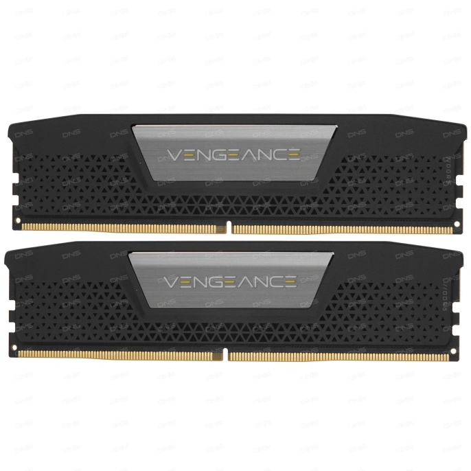 Модуль памяти CORSAIR Vengeance Black CMK32GX5M2B6000C38 32GB 6000МГц DDR5 CL38 DIMM Kit of 2x16GB XMP 3.0