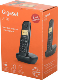 Р/Телефон Dect Gigaset A170 черный АОН