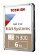 Жесткий диск Toshiba. HDD Toshiba N300 NAS SATA3 6Tb 3.5" 7200 256Mb (analog HDWG160UZSVA)