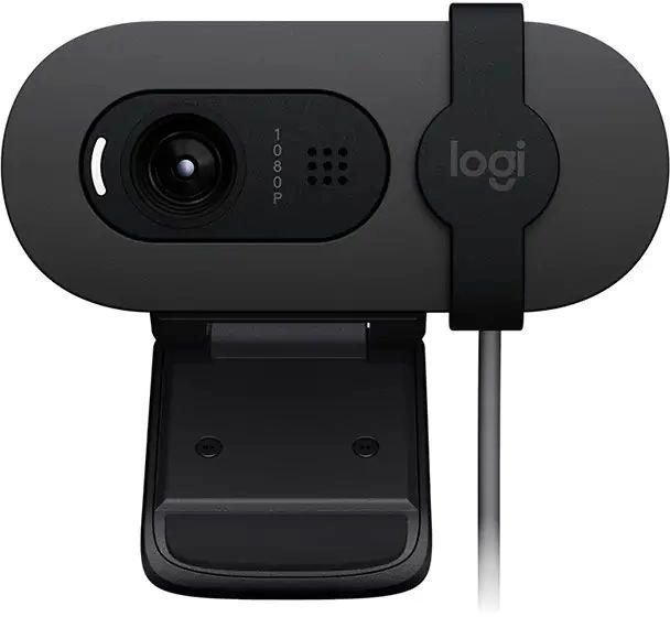 Камера Web Logitech HD Webcam Brio 100 черный 2Mpix 1920x1080 USB-A с микрофоном 960-001587