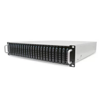 Дисковая полка J2024-02, 2U, 24xSATA/SAS HS 2,5" bay, hot swap JBOD, 2xSAS 12G expander with 3xSFF-8644, 2xBMC, 549W 1+1 redundant 80+ Platinum, w/o rails, w/o bezel