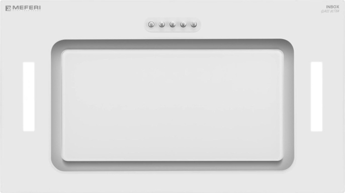 Встраиваемая вытяжка MEFERI Ultra INBOX52WH Glass, управление кнопочное, белый [inbox52wh glass ultra]