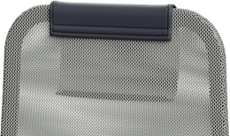 Кресло МЕТТА SU-B-8, сетка/ткань, до 120кг, топ-ган, фиксированные подлокотники,  светло-серый