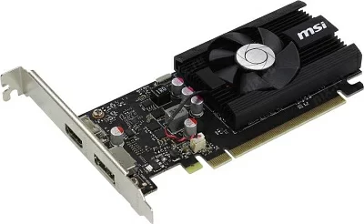 Видеокарта MSI PCI-E GT 1030 2GD4 LP OC nVidia GeForce GT 1030 2048Mb 64bit DDR4 1189/2100/HDMIx1/DPx1/HDCP Ret low profile