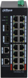 Коммутатор Dahua DH-HS3220-16GT-190 (L2) 18x1Гбит/с 4xКомбо(1000BASE-T/SFP) 2SFP 16PoE+ 190W неуправляемый