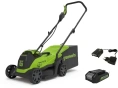 Газонокосилка ручная Greenworks GD24LM33K4 2516107UB