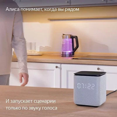 Яндекс Станция Миди YNDX-00054BLK (24W Zigbee WiFi Bluetooth голосовой помощник Алиса)