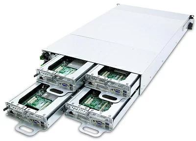 Серверная платформа AIC Storage Server 4-NODE 2U XP1-P202VL04 noCPU(2)2nd Gen Xeon Scalable/TDP 165W/ no DIMM(16) per node/ 12x3,5''(3x per node)/ 2x10GB SFP+/ 2x1GbE/ x16 slots(LP)/ 1xOCP/2x1600W