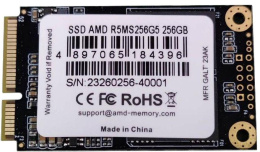 SSD накопитель AMD Radeon R5 R5MS256G5 256ГБ, mSATA, SATA,  mSATA,  rtl