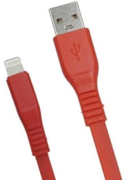Кабель PREMIER 6-703RL45 2.0R,  Lightning (m) -  USB (m),  2м,  красный