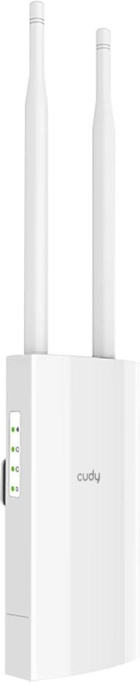 Маршрутизатор CUDY AC1200 Outdoor Wi-Fi Repeater, Access Point, 867Mbps at 5GHz + 300Mbps at 2.4GHz, 1 x 100Mbps RJ45, 2 Detachable Antennas, 24V passive PoE, IP65 Waterproof, lightning protection, 24V passive PoE adapter included RE1200 Outdoor
