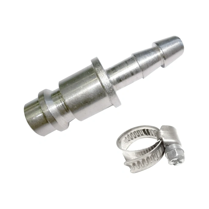 Штуцер быстроразъемный с фиксирующим хомутом под шланг (D=10 мм; 10 атм.) Andycar QR-Р10