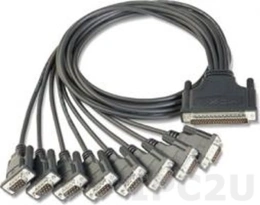 Переходник MOXA CBL-M62M9x8-100, 1 Port DB62M, 8 портов DB9M