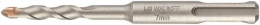 Бур Milwaukee SDS+ Contractor 7x110 (4932471224) (твердосплавный наконечник, с 2 режущими кромками, двухспиральная конструкция)