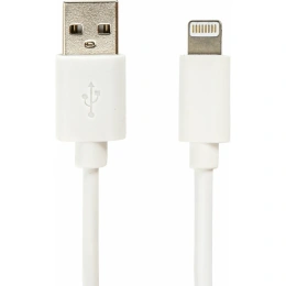 Кабель Usb 2.0-Lightning SONNEN белый 1 м, медь, для передачи данных и зарядки iPhone/iPad, 513559