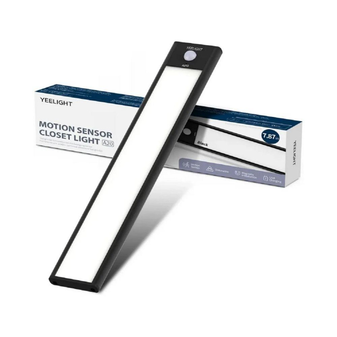 Световая панель с датчиком движения Yeelight Motion Sensor Closet Light A20（Black） YLCG002 YDQA1720007BKGL