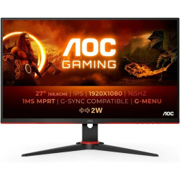 Монитор 27" AOC 27G2SPAE Black-Red IPS, 1920x1080, 165Hz, 1 ms, 178°/178°, 250 cd/m, 80M:1, +2xHDMI 1.4, +DisplayPort 27G2SPAE/BK