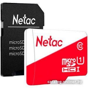 Флеш карта microSDHC 32GB Netac NT02P500ECO-032G-R P500 Eco + adapter