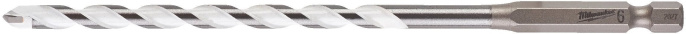 Сверло Milwaukee 6.5x150 мм HEX (4932471100) (для использования с ударными шуруповертами и всеми типами инструментов с трехкулачковым патроном, позволяет сверлить бетон, кирпич, черепицу, газобетонные блоки, тонкий металл, алюминий, керамическую плитку от