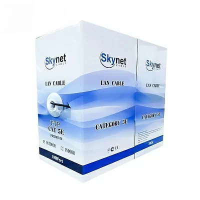 SkyNet Кабель FTP outdoor, медный, 4x2x0,46, FLUKE TEST, кат.5e, однож., 305 м, box, черный [CSL-FTP-4-CU-OUT]