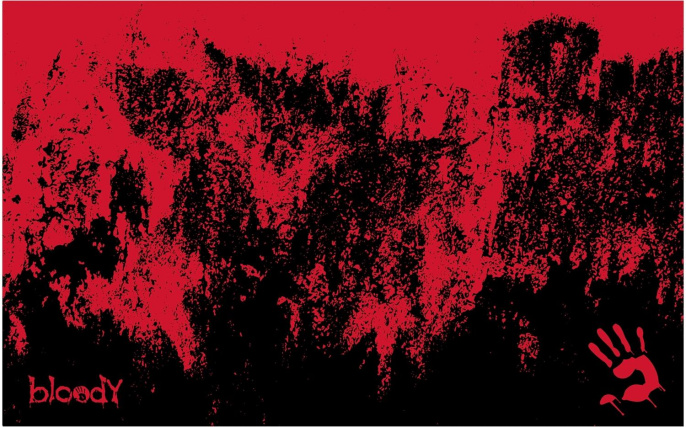 Стол игровой BLOODY BD-TB201, ЛДСП, карбон