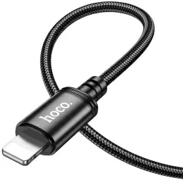 Кабель Hoco X89 Wind iP USB Type-C (m)-Lightning (m) 1м черный коробка