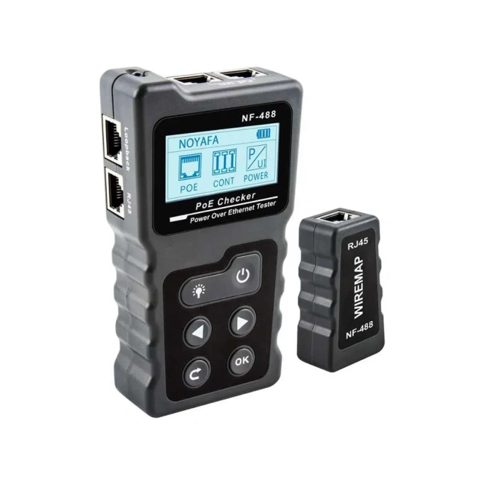 Тестер Noyafa кабельный устройств с питанием по витой паре NF-488 N209