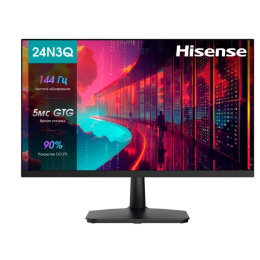 23.8" Монитор Hisense 24N3Q,  1920x1080,  IPS,  144Гц,  1хHDMI,  черный