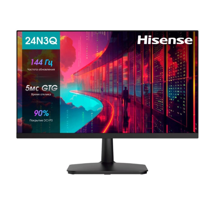 23.8" Монитор Hisense 24N3Q,  1920x1080,  IPS,  144Гц,  1хHDMI,  черный
