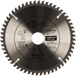Диск пильный TRIO-DIAMOND по мульти материалам 200x32/30x56Т Multi Materials мм903 MM903