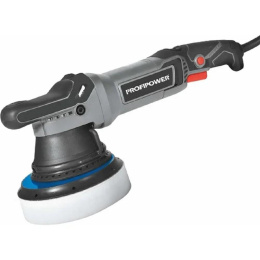 Полировальная сетевая машинка вращательно-орбитальная PROFIPOWER УПМ-150 150мм,1200Вт,1600-4500 об/мин, 21мм амплитуда, кабель 5м [E0308]