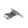 Контроллер ExeGate EXE-367 (PCI-E x1 v2.0, 3*USB3.0 ext. + 1*USB3.0 int., разъем доп.питания, VIA Labs Chipset VL805) EX283720RUS