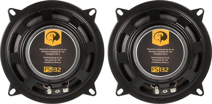 Колонки автомобильные PHANTOM FS-132,  13 см (5 дюйм.),  комплект 2 шт. [2012579]