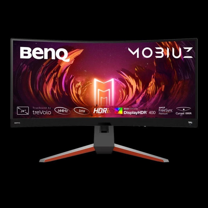 Мониторы Монитор Benq EX3410R 34'', 3440x1440, IPS, Curved, 144Hz, 20M:1, 400cd, 1ms, 3xHDMI, DP, Speakers, 3xUSB, FreeSync, Height adj 100, 3Y, Black