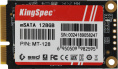 SSD накопитель KINGSPEC MT Series MT-128 128ГБ, mSATA, mSATA,  mSATA