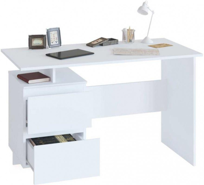 Стол для компьютера Сокол СПм-19 столешница ЛДСП белый СПМ19Б