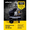 Компрессор 24 л; 8 бар; 320 л/мин Inforce CX-24L 04-06-20