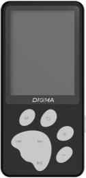 MP3 плеер Digma S5 flash,  8ГБ,  черный/серый
