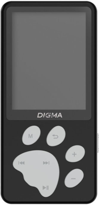 MP3 плеер Digma S5 flash,  8ГБ,  черный/серый