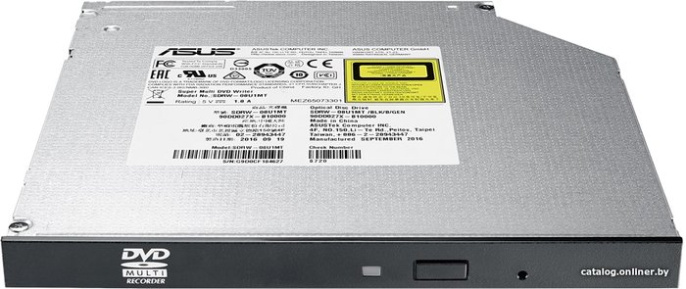 Привод DVD-RW Asus SDRW-08U1MT/BLK/B/GEN черный SATA slim ultra slim внутренний oem