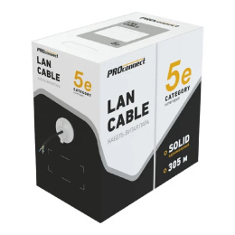 Кабель информационный PROconnect 01-0146-3 кат.5E FTP 4 пары 24AWG PE внешний 305м черный