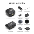 Радиосистема DJI Mic Mini (1TX + 1RX DM3004) электретный (малый конденсатор), петличный/портативный, для интервью и репортажей/для смартфонов, круговая направленность, 20-20000 Гц, разъем подключения USB Type-C/3.5 мм, радиус действия 400 м, время работы